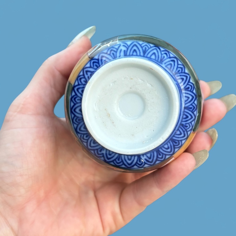 Antique Chinese Imiri Akae Enamel Porcelain Tea Sake Cup Arita Ware 19th Century - Picture 6 of 8